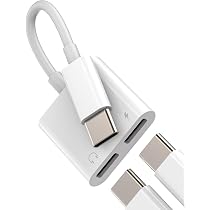 Jadebones Adattatore USB-C A Light-ning Per Audio (2 Pezzi) - Solo Cuffie, Convertitore Per IPhone 16/15, IPad, Plug And Play