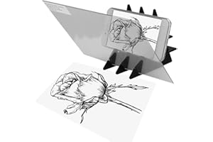 KAFUTY Tragbares Ortungsbrett, Spiegelkopie, Zeichnung, Reflexionsbrett, Malerei, Kunst, einfaches Skizzierwerkzeug, geeignet für Kinder, Maler und Juniorkünstler, Animationsindustrie usw.