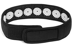 Akupressur Wrap Pannband för Nacke Huvud Massage Muskel Stress Avslappning Akupunktur Massage Bä