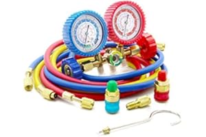 Latinaric Diagnostic Manifold Gauge Kit Set Ideal For R134A R12 R22 R502 Refrigerants