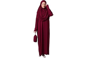 ihvan online Robes Musulmanes pour Femme, Robe de prière Islamique à Manches Longues