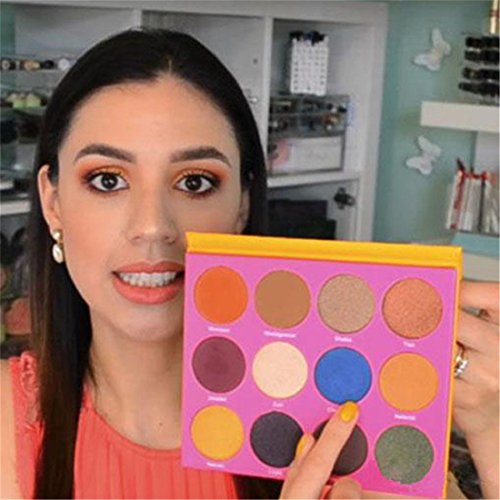 VWH 12 Farben Lidschatten Palette Kosmetik Make-up Leicht zu tragen - 6