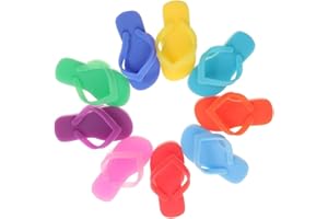 DEZP 9 Pcs Forme Creative Di Pantofole Segnabicchieri Segna Bicchieri Vino Segnabicchiere Silicone Segna Bicchieri Marcatori Per Bicchieri Da Vino Riutilizzabili