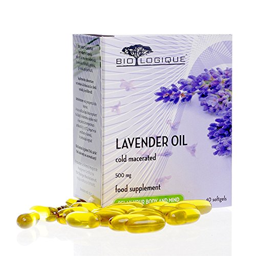 Lavendelöl 500mg, 40 Weichkapseln, 100 % kalt eingeweichter reiner und natürlicher Extrakt, löst die Angstgefühle und den Stress ab, beruhigt und mildert leichte Schlafstörungen - 6