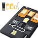 Produktbild Shinymod Nano SIM Card Micro Sim Card MicroSD Card Holder Case Storage with 3 SIM Card Adapters, 1 USB Memory Card Reader and iphone Smartphone Tray Opener Holds 4 SIM Cards 1 Micro 1 Nano, 2TF Cards