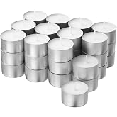 Tealight mum, beyaz, 6 saat, 36 adet