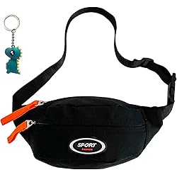 Accessoire Pratique Quotidien Sac Banane Enfant Dinosaure - Rose - Ceinture Réglable - Porté Épaule Ou Taille - Cadeau Enfant Cadeau Enfant Portable