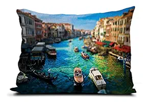 DreamVio Cartoon Printed Velvet Baby Pillow/Cushion/Toys/Soft Toys/Toddler Pillow/Kids Pillow for Baby Boy/Baby Girl (Rectangle Shape) - 14 x 20-inches Style 119