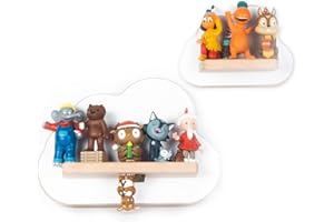 ‎BOARTI BOARTI Kinder Regal Wolken 2er Set in Weiß - geeignet für die Toniebox und ca. 16 Tonies - zum Spielen und Sammeln