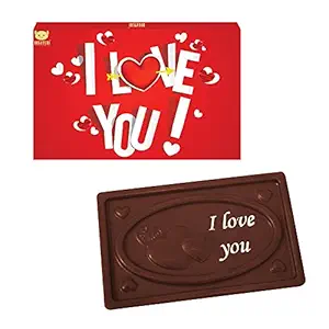 Valentine Gift for Boy Friend, BOGATCHI, Perfect Valentines Gift, Dark Chocolates, Love Chocolates, Premium Chocolates, Love Special Bar 70 g