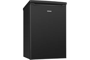 Bomann® Kühlschrank mit Gefrierfach | 109 Liter | energieeffizient, leise & kompakt | 2 Ablagen, Obst- & Gemüsefach | 4-Sterne-Gefrierfach | Türanschlag wechselbar | KS 7251 schwarz