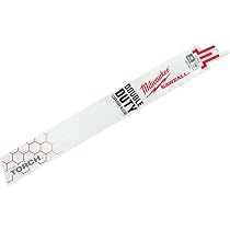 Lame Seghetto Milwaukee THE TORCH – 5 Pezzi, 230/2.5 Mm, 10 Denti Per Pollice, Per Metallo E Legno Con Chiodi, Demolizione E Rottami