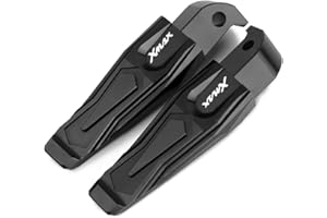 TREONK Moto CNC Aluminium Arrière Repose Pieds Footpeg,Repose-pieds Passager pour Ya&ma&ha Xmax 300 250 XMAX300 XMAX250 2017-2024 2025