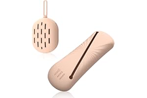 DOBIGER Estuche para Guardar Brochas de Maquillaje Juego de Silicona, Portapinceles Silicona + Soporte Esponja Maquillaje, Soporte de Brochas de Maquillaje de Viaje Caqui