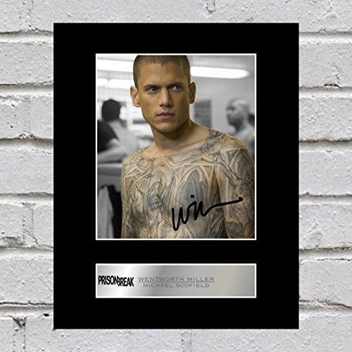 Wentworth Miller, Michael Scofield Signiert Foto Display Prison Break