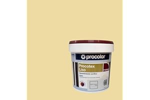 Procolor Pintura para Fachada para exteriores de calidad PROCOTEX liso Buen rendimiento 7-9 m²/L., secado rápido, excelente resistencia a los rayos U.V. (MARFIL PIEDRA 209, 4 Litros)