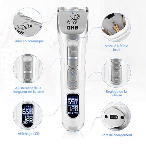 GHB-Tondeuse-Chien-Chat-Professionnelle-Tondeuse-Animaux-Electrique-avec-Ecran-LCD-Sans-Fil-Rechargeable