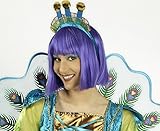 Pfau Kostüm für Damen mit Flügeln Gr. 36 38 - Tolle Tier Vogel Schmetterling Verkleidung für Erwachsene -
