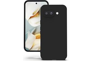 YATWIN Silicone Back Case for Google Pixel 9A, Soft-Touch Phone Back Cover for Google Pixel 9A - Black