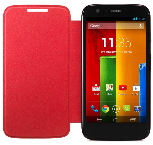 Motorola Flip Shell Case Cover - Funda para m vil Motorola Moto G de 4 5 rojo Motorola Flip Shell Case Cover - Funda para m vil Motorola Moto G de 4 5 rojo
