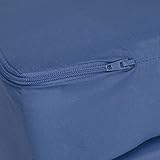 Beautissu® Klappmatratze Campix 80x195cm klappbares 10cm starkes Notbett Faltmatratze Gäste-Matratze faltbar Dunkel-Blau - 8