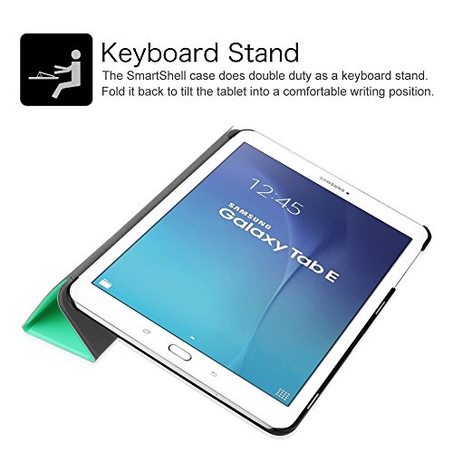Fintie Samsung Galaxy Tab E 9.6 Hülle Case – Ultra Schlank Superleicht Ständer Smart Shell Cover Schutzhülle Etui Tasche für Samsung Galaxy Tab E T560N / T561N 24,3 cm (9,6 Zoll) Tablet-PC, Mint Grün - 9