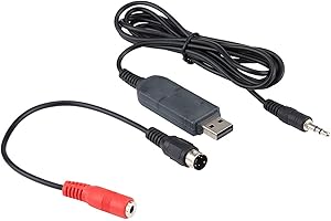 NAROOTE Juego de Cables para simulador, Negro Cable para simulador RC Cable para simulador, para PhoenixRC Full Series AeroFly Full Series Freerider RealFlight G3-G7.5 Reflex XTR Full Series