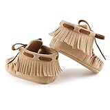 Itaar Babyschuhe Lauflernschuhe Quasten Schnürung Bogen mit weicher und rutschfester Sohle in 5 Farben für Babys 0-18 Monate - 5