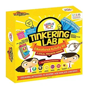 Genius Box Educational Toy for 8 Years and Up: Tinkering Lab DIY, Activity Kit, Experiment, Learning Kit, Educational Kit, STEM Toy