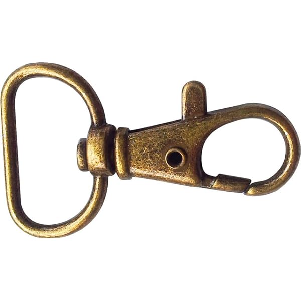 Mousquetons Pivotants En Alliage Zinc - Anneau Ovale 20mm - Pour Sacs, Laisse Chien, Bricolage