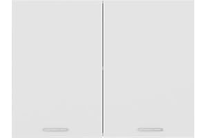 Tidyard Hanging Cabinet Kitchen Wall Cabinet Wall Mounted Kitchen Cabinet Storage Side Cabinet Cupboard Sideboard White 80x31x60 cm Chipboard