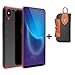 Produktbild Casefirst kompatibel mit Vivo NEX S TPU TPU Hülle Ultra dünn Case Anti-Fingerabdruck Schutz Flexible Scratch Silikon Schutzhülle Stoßfest Handyhülle Cover - Black,Red