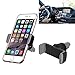 Price comparison product image Sirandor Phone Holder Rotating Air Vent 360 Degree Smartphone Car Holder Car Mount Cradle for iPhone iPhone 7 Plus / 7 / SE / 6 Plus / 6s, Nexus 5X , Moto E, OnePlus X, HTC, Sony, Nokia etc.-Gray