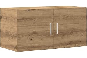 vidaXL Armario de Pared Madera de ingeniería Roble Artisan 80x39x40 cm, Armario de Pared para TV, Mueble de Pared para TV, Mueble Flotante para TV