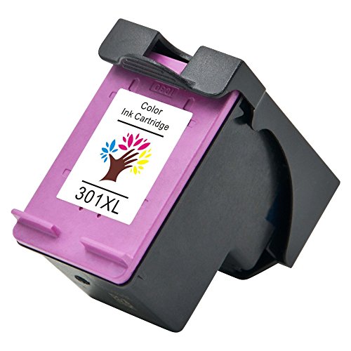 GREENSKY 2Pack 301XL Wiederaufbereitet Tintenpatronen Ersatz für HP 301 XL 301XL für HP CH561EE CH562EE CH563EE CH564EE HP Deskjet 1000 1010 1050 2000 2050 2050a 3000 3050 HP Officejet 2620 2622 2624 4630 4632 HP Envy 4500 4502 4504 4505 Drucker – 2Pack (1 Schwarz & 1 Tri-Farbe) - 3
