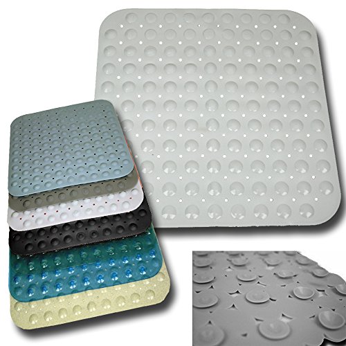 JEMIDI Duscheinlage 53cm x 53cm Duschmatte Anti Rusch Matte Badematte Dusch Einlage (Schwarz) - 2