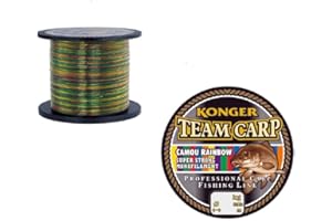 Konger Team CARP Rainbow Bobine de fil de pêche à la carpe monofilament 600 m