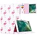 Produktbild Yokata iPad Pro 10.5 Hülle Case Schutzhülle Tasche mit Standfunktion und Auto Sleep / Wake Up Funktion Slim Ultra Dünn Hochwertiges PU Leder Etui Ledertasche für Apple Neu iPad Pro 10,5" Display 2017 Tablet Etui - Roter Flamingo