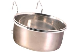 TRIXIE Ciotola in Acciaio Inox con Supporto, 600 ml