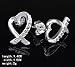 Hosaire 1 Pair Earrings Fashion Elegant Women Girls Jewelry Crystal Earrings Stud Clip For Holiday Gifts