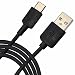 Produktbild Spyrox - Asus Zenfone 3 ZE520KL 1 Meter Typ-C USB Daten / Ladekabel - Black