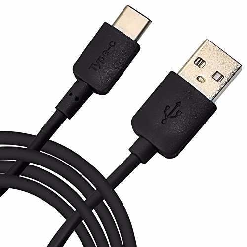 Spyrox - Asus Zenfone 3 ZE520KL 1 Meter Typ-C USB Daten / Ladekabel - Black