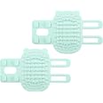 Self-Cleaning Cat Brush - 2-in-1 Silicone Massage & Grooming Tool For Short/Long Hair Cats & Dogs (Light Blue, 9.5x14.5cm)-283489