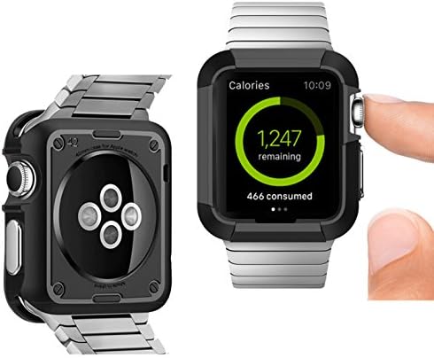 HEX Full Rugged Thin Hard Protective Case Cover Armour for Apple Watch 42mm UK (42mm)