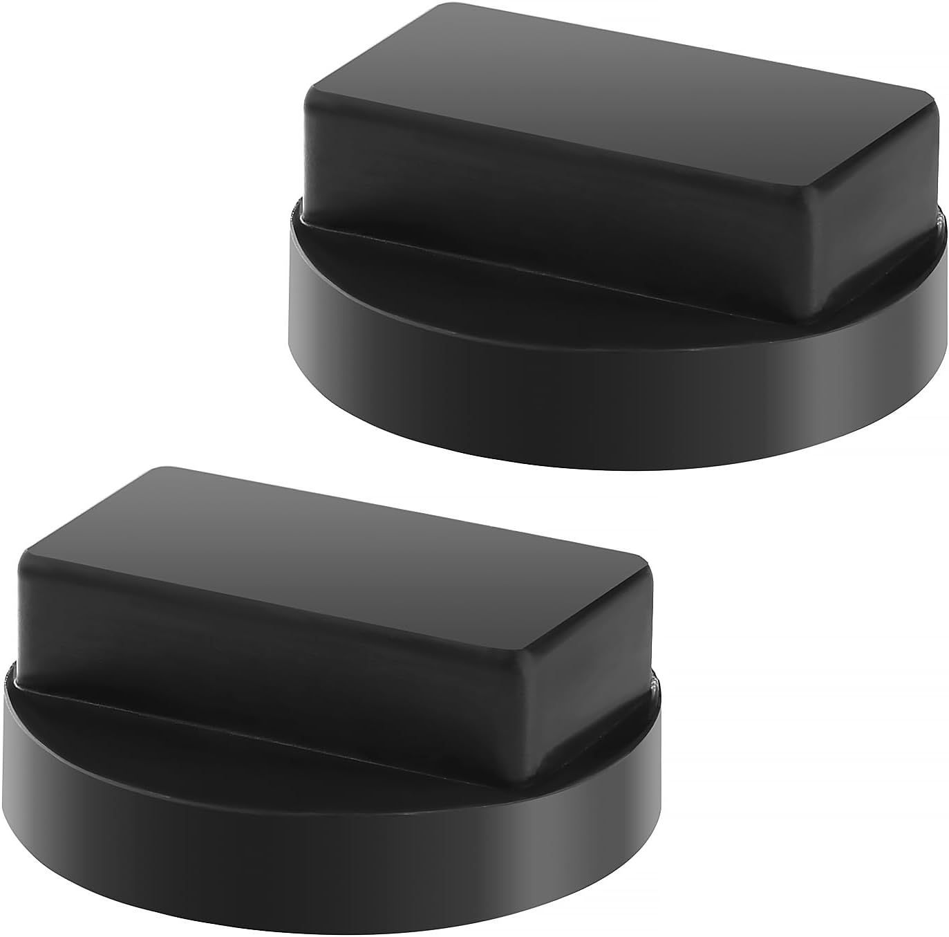 Lyeteung 2 Piezas Bloque de Soporte de Goma, Goma Gato Hidráulico, Almohadilla de Goma para Gato de Coche, Almohadilla de Goma Jack Pad, Compatible con BMW Series