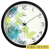WIHY Leise Seiko Wanduhr Quarz Batterie Mode Präzision modernes Geschenk Uhr Digital Art Zeichnung Quarzuhr Home Wanduhr, 13 Zoll, Basic Black - Pin-267,