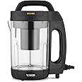 Tower T12067 Vizion 1.6L Soup Maker with Transparent Body, Overflow Protection, 1000W, Black