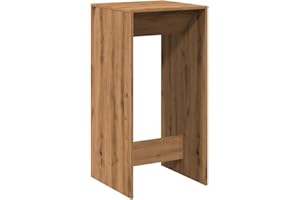 vidaXL Mesa Alta de Bar Madera ingeniería Roble artisian 51x50x103,5cm