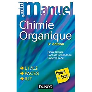 Mini manuel de Chimie organique - 3e édition - Cours + Exercices Livre en Ligne - Telecharger Ebook