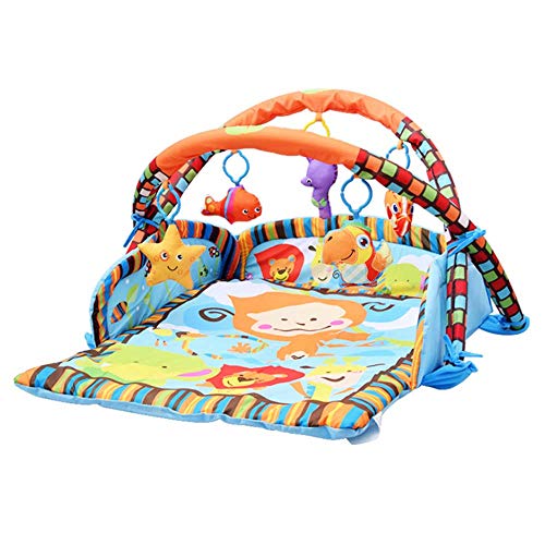 Blanketswarm palestrina Tappetino palestrina con Lati, 85  x 95  cm Morbido Premium Spessore attivit  Giocattolo Play Pad Tappetino con Mano Giocattoli Adatto dalla Nascita, per Neonati 0    15  Mesi